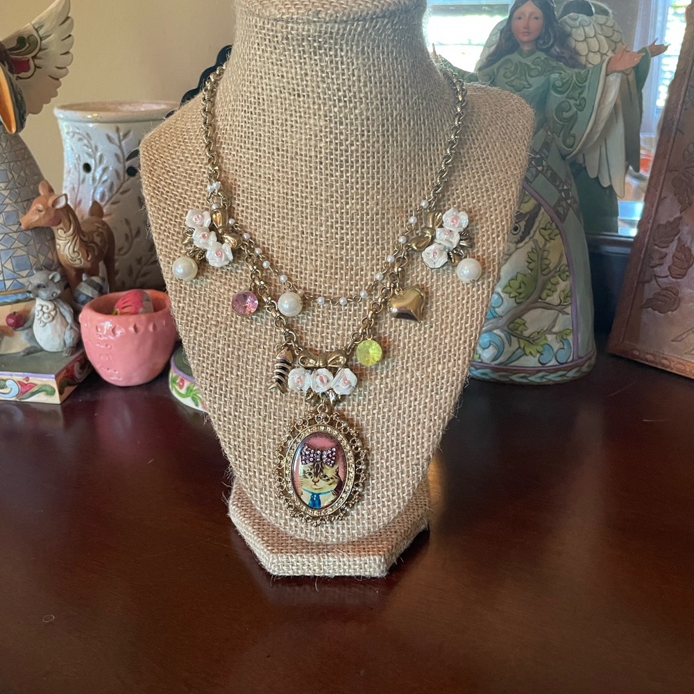 Betsey Johnson Cat Necklace